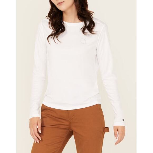 Carhartt Tops - Carhartt Women's White Force Sun Defender Long Sleeve Graphic T-Shirt Size M